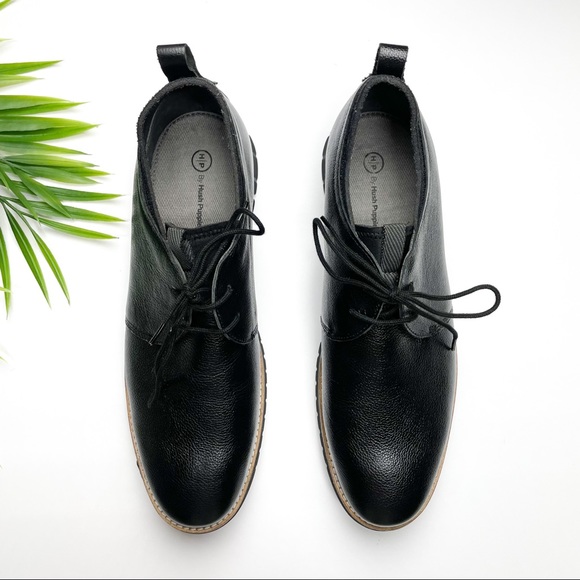 HUSH PUPPIES Colby Oxford Lightweight Black Shoes - Picture 2 of 4